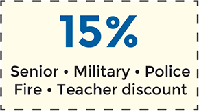 Senior Military Discount in Riverside, Corona, Perris and Temecula